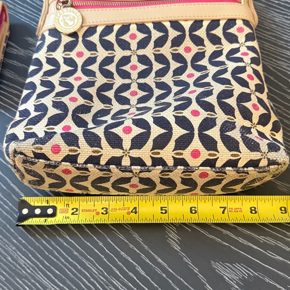 Spartina 449 Maritime Crossbody Purse Matching Wristlet Wallet Pink Navy - Picture 16 of 16